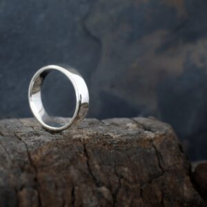 Sterling silver Plain Solid Band Ring 6mm